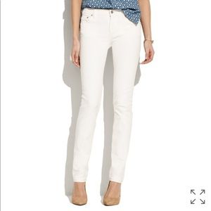 SOLD - Madewell Rail Straight White Denim